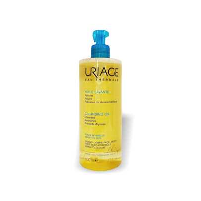 Uriage Aceite limpiador de 500ml, desmaquillante de uso diario para mujeres
