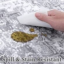 Maschinenwaschbarer Teppich, Boho-Fußmatten, Vintage-Blumenteppiche, Rutschfester Teppich, Eingangsteppich, waschbarer Akzentteppich, Schlafzimmer, Wohnzimmer, Bad, Waschküche, Teppichdekor