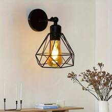 1 件可调节黑色工业复古铁艺壁灯适用于卧室、厨房和走廊（不含灯泡） - 鐵藝壁燈不含燈炮 - 查看 5