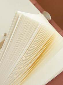 Mini Loose-Leaf Notebook With Leather Cover, Detachable 5-Hole Blank Filler Paper, Simple Planner Book, Portable & Lightweight, Minimalist Style,School Supplies,Back To School - 12.2*10cm - View 11