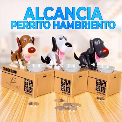 Alcancia Juguete De Perritos Para Niños Fomenta Ahorro,Alcancía Automática de Perro que Come Dinero