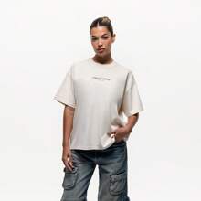 Good for Nothing Vintage Wild T-Shirt, Cream - 白色 - 查看 1