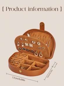 1pc 3-Tier Jewelry Organizer Box, Large Capacity Multi-Purpose Custom Personalized Name/Text Jewelry Storage Box PU Leather High-End Exquisite Earrings Necklace Multi-Compartment Jewelry Box - Ideal Gift For Bridesmaids, Birthday, Anniversary, Valentine's Day, Wedding, Best Friend, Mom, Wife, Excellent For Travel