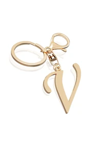 1 pieza Llavero con letra de oro avanzado y elegante, colgante con letra tridimensional, llavero clásico y simple, decoración, accesorio de bolso, versátil para bolsos de trabajo, escuela, compras, mochilas, bolsos de mano, accesorio de bolso, adecuado para regalar a amigos, familia, parejas, novias, regalos importantes, recuerdos de vacaciones