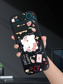 Sanrio 1PC Cute Sanrio Series Pattern Switch Game Console NS/OLED/LITE Case Soft Case Accessories Colorful TPU Material Shockproof And Drop-Proof Cute Waterproof Anti-Scratch Anti-Fingerprint Skin-Friendly Texture Stain-Resistant Birthday Gift
