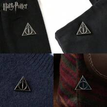 WB 官方授权格兰芬多学校 1 件金属胸针徽章收藏版豪华锡合金翻领别针新奇珠宝银珐琅 DIY 配饰返校季礼物 - 米色 - 查看 4