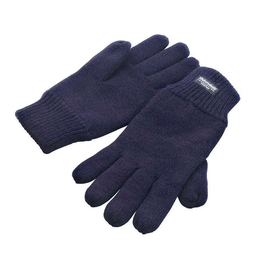 Result Unisex Adult Lined Thinsulate Gloves (Navy) - 40gsm - Navy Blue - View 1