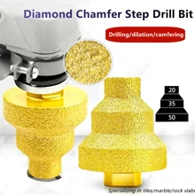 M10 M14 Diamond Chamfer Step Bit 20-50mm Hole Saw Milling Tile Cutter Marble Concrete Reamer Masonry Drilling Construction Bits - Multicolor - View 7