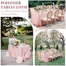 REWOMC 8 Pack Polyester Tablecloths,90 X 156 Inch Rectangle Table Cloth For 8 Ft Tables, Stain And Wrinkle Resistant Washable Table Cover For Kitchen Wedding Banquet Restaurant Party Multiple Colors,Weddings Graduation Season Outdoor Events Entertain Guests