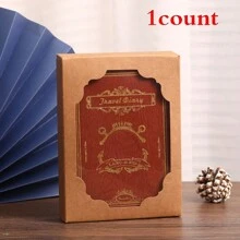 1 Copy/2 Copies/3 Copies/5 Copies/6 Copies/Gift Box Set/Vintage Soft Leather Hardcover Notebook With 200 Pages. It Features A Hollow-Out Design On The Cover, A Satin Ribbon Bookmark, An Anchor Decoration, Metal Edges For Fixation, And Eye-Protecting Paper. It Is Suitable For Office Business, Campus Life, Daily Use And As A Holiday Gift. It's A High-Quality Office Meeting Notebook, Diary, Journal And Record Book.