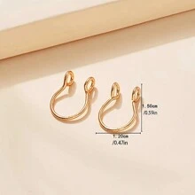 几何夹式鼻环 - 假穿孔鼻饰，适合男女青少年男孩女孩 - 适合作为礼物 - 鼻環 - 查看 2