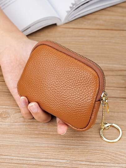 limitata del festival degli acquisti 2025, Articolo - Portafoglio clutch con cerniera, effetto pelle morbida, mini pochette da donna per chiavi, carte, monete, portamonete vintage