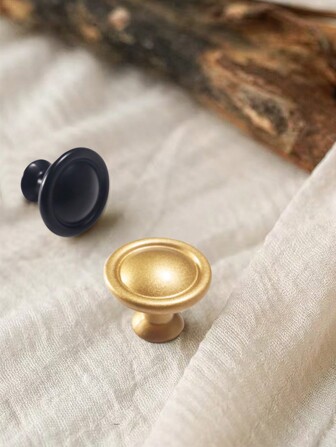 6 piezas de tiradores de gabinete de un solo orificio, adecuados para cajones, armarios, cómodas, puertas, roperos, armarios de zapatos, en forma de seta semicircular, vienen con tornillos