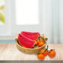 6 PIEZAS de Rebanadas de Sandía Falsas, Frutas Artificiales de Simulación Realista para Decoración en Fiestas, Hogar, Cocina, Bodas, Fotografía y Eventos