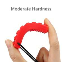 1pc Baby Chew Teether Necklace, Silicone Chewy Necklace Sensory Teether Toys, Sensory Chew Necklace Bundle For Kids With Teething, ADHD, Biting Needs, Oral Motor Chewy Teether, For Boys & Girls