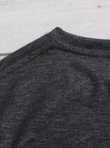 Maglietta a maniche corte da donna, maglietta tinta unita da donna, maglietta casual da donna a girocollo con maniche corte comoda, top grigio scuro da donna, outfit primaverile ed estivo, regalo per festival