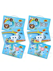 1 Set 42/208 Pcs Colored Pencils Set, Children Painting Brush Gift Box, Washable Crayons, Perfect Gift For Budding Artists, Painting Brush Drawing Supplies, Multi-Color For Various Scenes To Unleash Children's Painting Talent