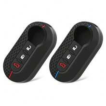 Silicone Car Flip Key Case Cover For Fiat Ducato 500 500L Panda Grande Punto Lancia Musa Auto Shell Fob Keychain Accessories