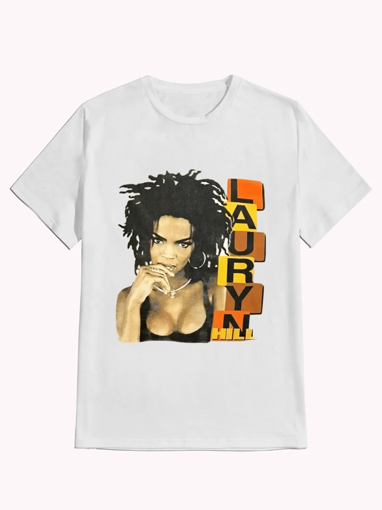 着払限定★Lauryn Hill 1999 Tシャツ★Used Hot Vintage 1999 Tour Lauryn Hill Shirt ,Casual Print,Comfortable