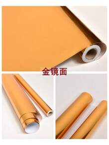 1 卷银色拉丝家具翻新贴纸镜面 PVC 壁纸自粘壁纸波音金色薄膜防水墙贴家居装饰礼物生日毕业房间装饰墙面装饰浴室装饰卧室装饰房间装饰用品客厅装饰房屋装饰家居装饰客厅墙纸 - 多色 - 查看 19