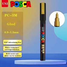 UNI NEW PACKAGE Paint Marker Pen Set And Single PC-1M 3M 5M Water Based Colors Permanent Acrylic Pen Graffiti Art School Supplies