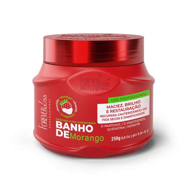 FOREVER LISS Máscara Banho De Verniz Morango Forever Liss 250G