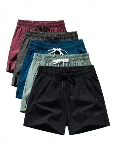 Men's Loose Fit Breathable Quick-Dry Shorts, Suitable For Fitness, Running, Training, Beach, Basketball, Plus Size, Summer