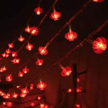 1pc Chinese Lantern String Lights For Lunar New Year Decoration, Battery Powered String Lights (Batteries Not Included) - Multicolor - View 7