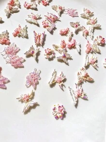 10PCS Super Beautiful Nail Accessories, Rose And Butterfly Style Nail Accessories, Super Beautiful Nail Accessories