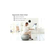 Calitek UBUNG Anti Burst Exercise Fitness Ball 65cm Swiss Ball With Pump Non Light Grey - Light Grey - View 4