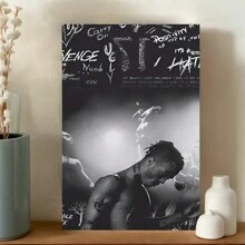 HD Rapper Album Canvas Poster - Frameless Music Celebrity Wall Art, Abstract Design For Living Room & Home Office Decor