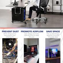 Heavy Duty Adjustable Under-Desk PC Mount Computer Case Holder Supports Up To 66 Lbs (MOUNT-PC04A) - 1 - View 5