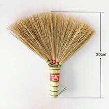 Handmade Woven Bedside Table Sweep Cleaning Broom, Random Color & Style Viral Design Small Broom - Multicolor - View 6
