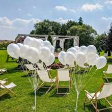 100/50/20pcs Luxury Pearl Ivory Balloons Set, Including 5inch And 10inch Size, Suitable For Elegant Wedding, Engagement, Bridal Shower, Birthday, Valentine's Day Party Decoration
