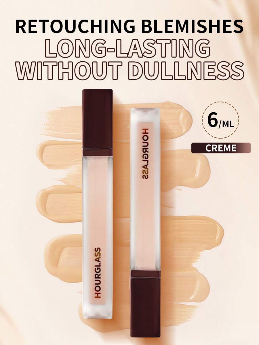 Hourglass Vanish Airbrush遮瑕膏（6毫升/0.2盎司）| 全效遮瑕，喷枪妆效 | 有效遮盖瑕疵和黑眼圈 | 持久不卡粉配方 | 轻盈无痕质地，打造无瑕妆容 | 水润柔滑配方，呈现自然透亮妆效