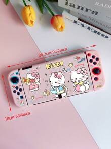 Sanrio 1PC Cute Sanrio Series Pattern Switch Game Console NS/OLED/LITE Case Soft Case Accessories Colorful TPU Material Shockproof And Drop-Proof Cute Waterproof Anti-Scratch Anti-Fingerprint Skin-Friendly Texture Stain-Resistant Birthday Gift