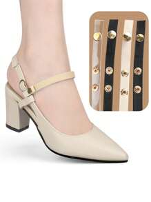 1 Pair High Heels Bundled Shoelaces Lace Up Women's Summer Sandals With Non Slip Laces, Transparent And Invisible, No Drop Heel Strap, High Heels, Anti Drop Heel Artifact