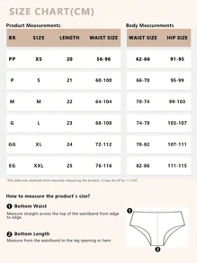 7 piezas/paquete Pantis de mujer de algodón acanalado multicolor, tangas simples y cómodas sin costuras de unicolor y sexy - Multicolor - Ver 12