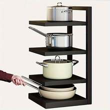 One Pot Rack, Stainless Steel Pot Rack Under Sink, Stable Multi-Tier Rack, Easy To Install And Adjustable Storage Organizer For Pots And Pans, Kitchen Organizer And Storage Rack, Kitchen Accessories