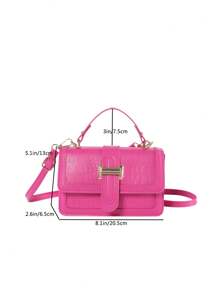 Small Handbag For Women New Stone Texture Fashion Crossbody Bag Retro Tote Purse, Spring/Summer