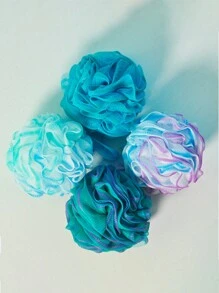 1pc Vacuum Compression Bath Flower, Exfoliating Shower Puff, Bathing Pouf