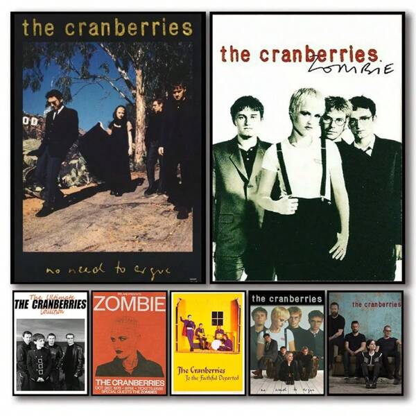 1pc Vintage The-Cranberries Band Music Album Zombie Concert Poster Canvas Painting Wall Pictures Home Bar Cafe Decor Fans Gift No Frame