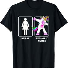 Pediatric Nurse Funny Dabbing Unicorn Medical Shirt T-Shirt