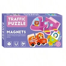 A Box Of Refrigerator Magnet Puzzles, Alphabet Poster,Magnetic Alphabet Letters,Animals, Fruit Stickers, Suitable For Preschool Enlightenment Toys, Good Gifts For Children At Home, Birthday Gifts,Magnet Toy