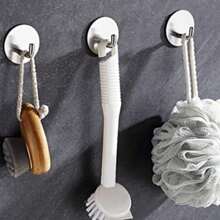 4 piezas Ganchos adhesivos para colgar abrigos, ganchos de pared adhesivos para baño, ganchos de pared para abrigos, perchero de pared, ganchos adhesivos reutilizables, ganchos de pared para el inodoro, ganchos de acero inoxidable, bolsa de almacenamiento para el porche, organizador sobre la puerta, gancho para ropa, perchero de pared, gancho adhesivo de pared, organizador de pared, juego de perchas, marco de fotos de pared