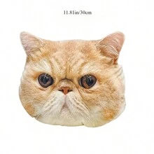 Personalized Pet Photo Plush Pillow - Customized Animal Shaped Cushion, Perfect Gift For Pet Enthusiasts And Friends, Double Sided Printing, Suitable For Living Room, Bedroom, Sofa, Cat Decoration, Suitable For Any Scene