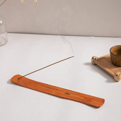 1pc Queimador de incenso de madeira