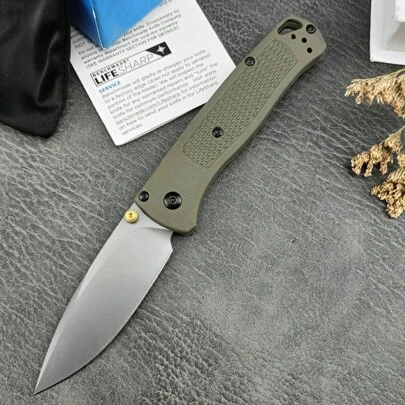 BM 535 Outdoor Pocket Folding Knife 440C Steel Blade Nylon Fiberglass Handle Tactical Survival Portable Knife EDC Tool With Pocket Clip