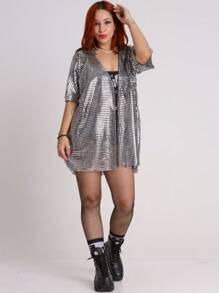 Kimono Festival Carna Rocker Costume - 銀色 - 查看 2