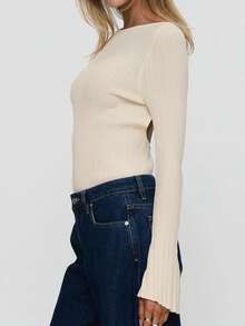 Body sin espalda para mujer, diseño de moda - Albaricoque - Ver 4